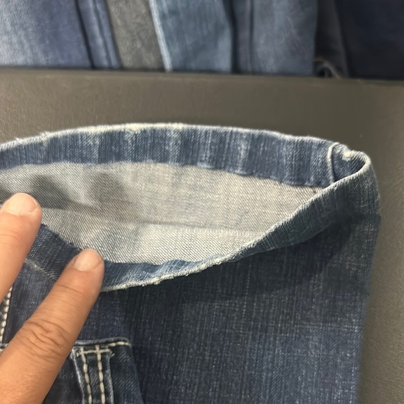 448.  Women's Blue Boot Cut Jeans- altered length - Picture 4 of 11
